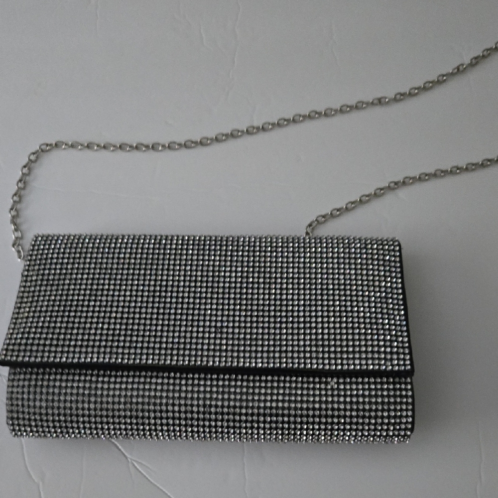 Elegant Silver Clutch Bag